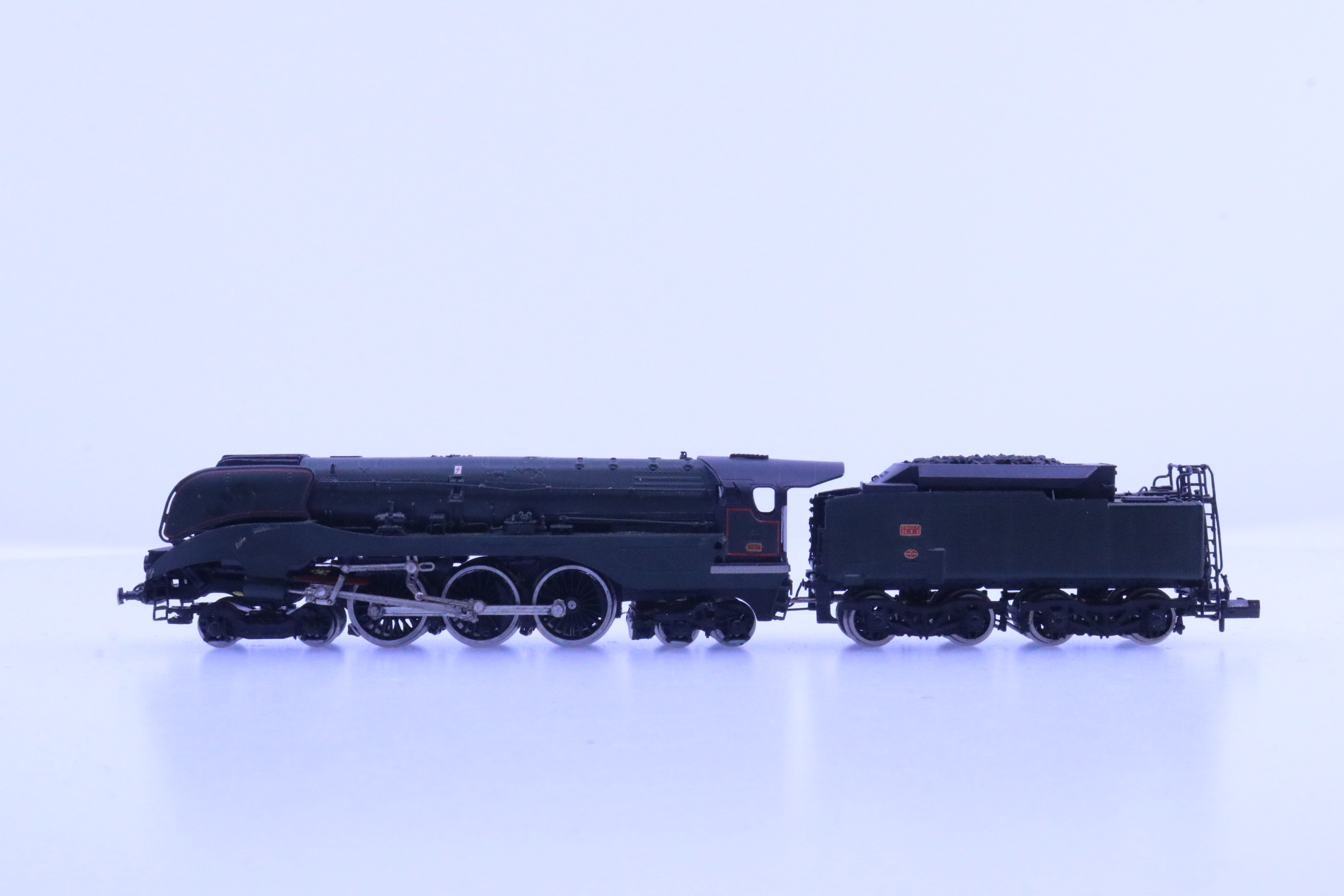 Locomotive with grey background